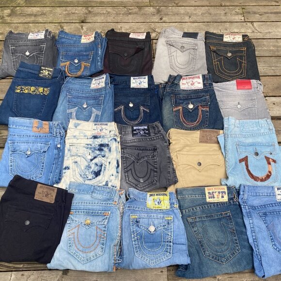 TRUE RELIGION JEANS MYSTERY BOX OF 3 PAIRS - Picture 6 of 13